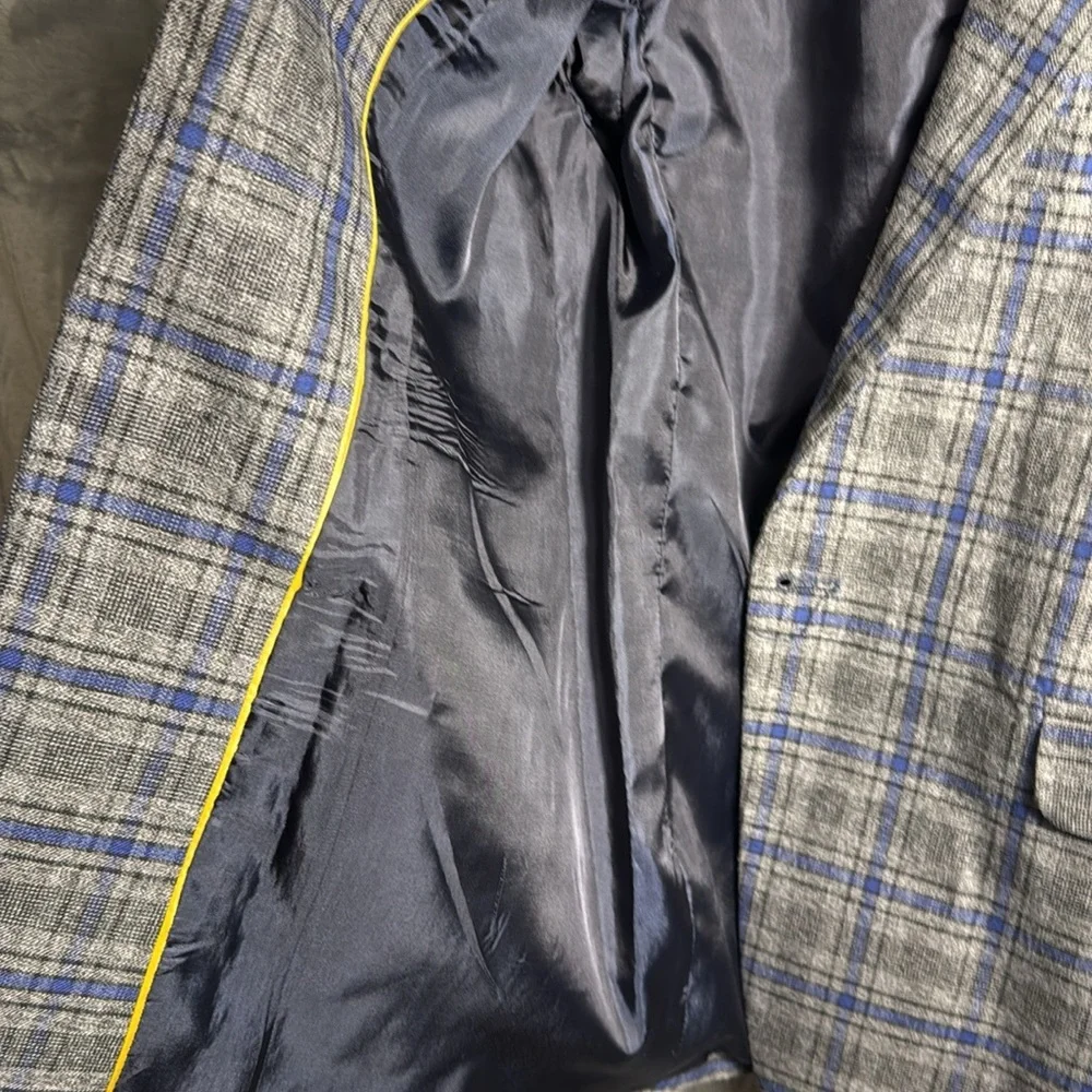 Boys blazer dress jacket Redbug brand. Boys 9-10 years‎ blue gray plaid pockets